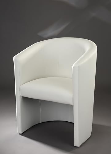Unbekannt Cocktailsessel Sessel Clubsessel Loungesessel Club Möbel Bürosessel Praxismöbel Farbe Weiss Neu, Kunstleder, Mit Armlehnen - 4