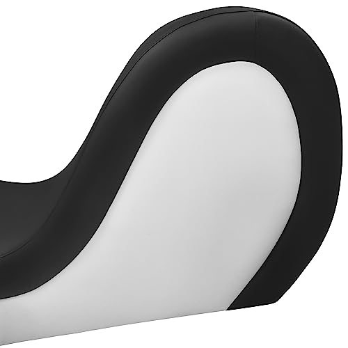 Kamasutra Chair Tantra Sofa Liebessofa Sex Möbel und Relaxliege für das perfekte Liebesspiel auch zum Yoga und Stretching geeignet - Schwarz-Weiss - 5