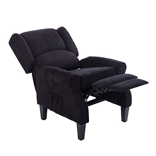 homcom 831-047BK Relaxsesssel Ohrensessel schwarz - 2