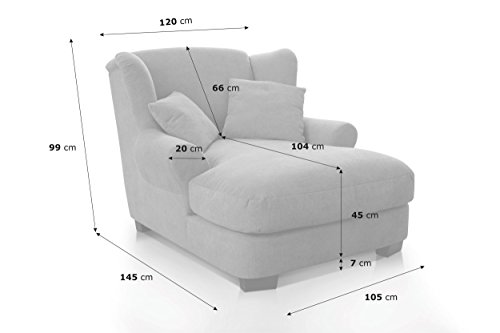 Cavadore 2198824 XXL-Sessel Love Seats dunkelgrau - 4