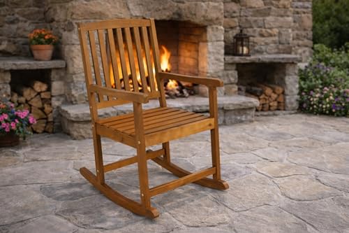 Schaukelstuhl aus Akazien-Hartholz, Oberfläche geölt, für Aussen, FSC®-zertifiziert - 2