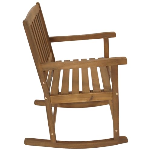 Schaukelstuhl aus Akazien-Hartholz, Oberfläche geölt, für Aussen, FSC®-zertifiziert - 10