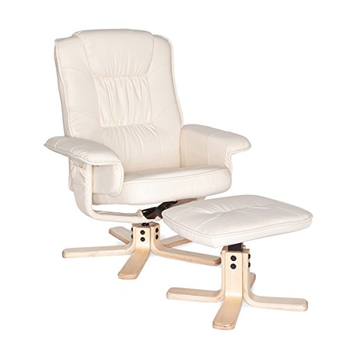 Amstyle Comfort Relaxsessel mit Hocker - 2