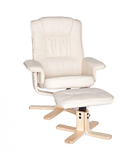 Amstyle Comfort Relaxsessel mit Hocker - 3