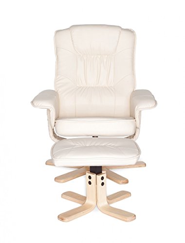 Amstyle Comfort Relaxsessel mit Hocker - 4