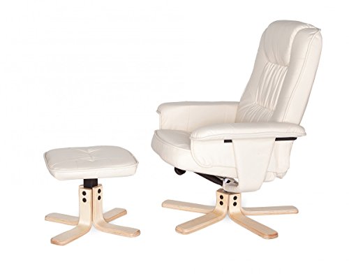 Amstyle Comfort Relaxsessel mit Hocker - 9