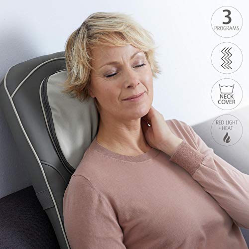 Medisana MC 822 Shiatsu – Massagesitzauflage (geeignet bis Körpergröße 1,85m) 3 Massagezonen, höhenverstellbare Nackenmassage, Vibrationsmassage - 4