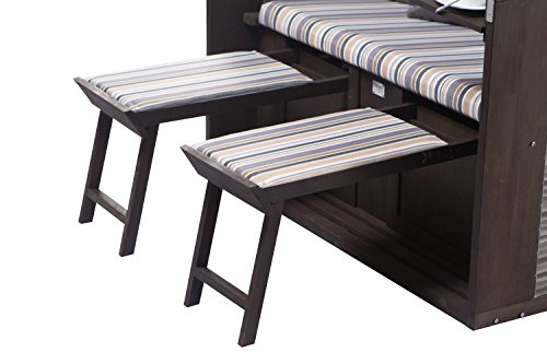 Strandkorb Sylt PE onyx Dessin 357 - 4