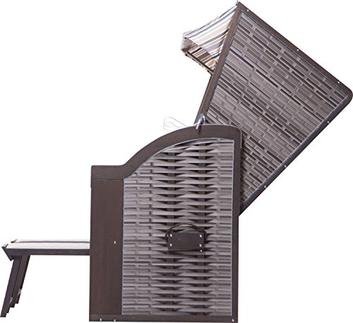 Strandkorb Sylt PE onyx Dessin 357 - 6