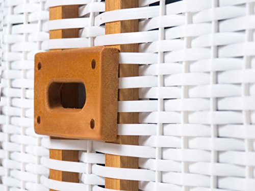 Strandkorb Set Nordstrand in weiß / blau mit Oxford 600D - 4