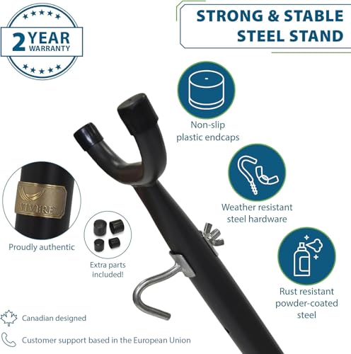 Vivere Doppel Baumwolle Hängematte mit Hängemattengestell Oase - 8