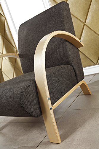 i-flair® – Polstersessel – Lounge Sessel – Dunkelgrau - 4