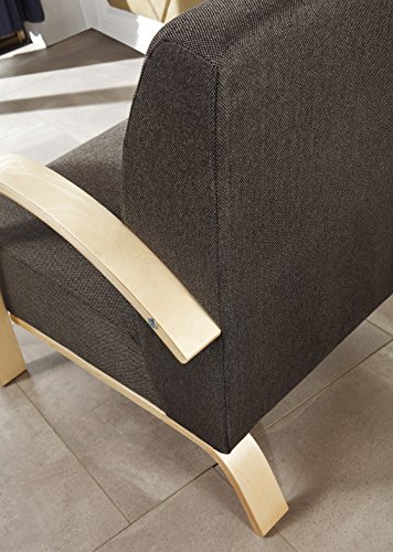 i-flair® – Polstersessel – Lounge Sessel – Dunkelgrau - 6