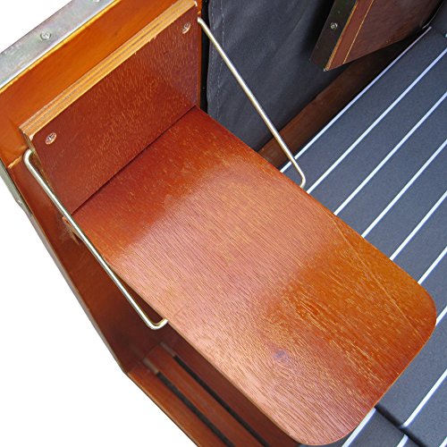 Volllieger Strandkorb XXL anthrazit inkl. Schutzhülle und 2 Bezüge - 6