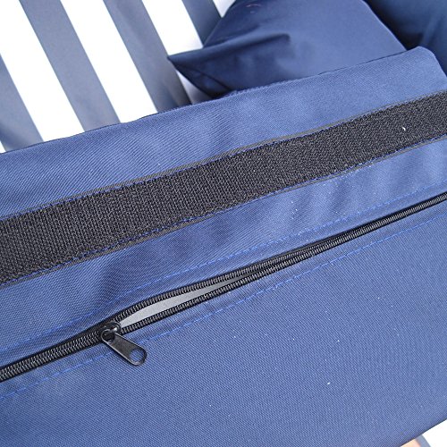 Volllieger Strandkorb XXL anthrazit inkl. Schutzhülle und 2 Bezüge - 9