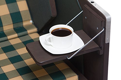 Strandkorb Sylt PE green Dessin 353 Strandkörbe inkl. Premium Schutzhülle - 3