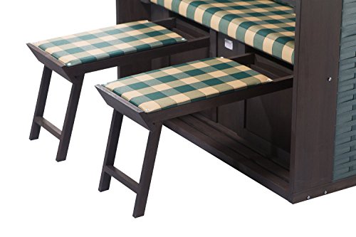 Strandkorb Sylt PE green Dessin 353 - 4