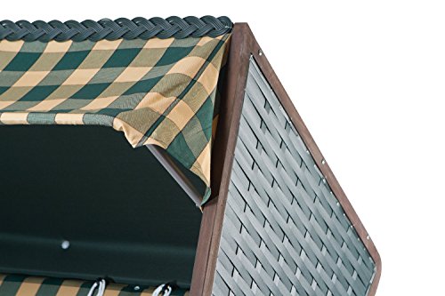 Strandkorb Sylt PE green Dessin 353 - 5