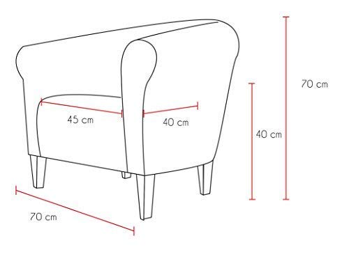TOP Sessel Clubsessel Loungesessel Cocktailsessel „MONACO 2“ Braun W364 04 - 4