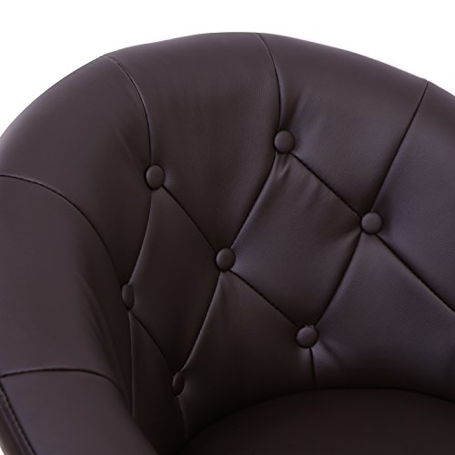 Lounge Sessel Havanna Clubsessel Barhocker Cocktailsessel Drehsessel (Braun) - 5