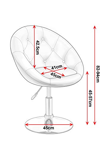 Sessel ORANGE höhenverstellbar Kunstleder Clubsessel Coctailsessel Loungesessel – TYP 509A - 5