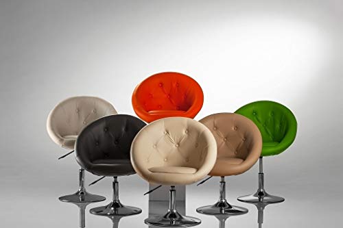 Sessel ORANGE höhenverstellbar Kunstleder Clubsessel Coctailsessel Loungesessel – TYP 509A - 6