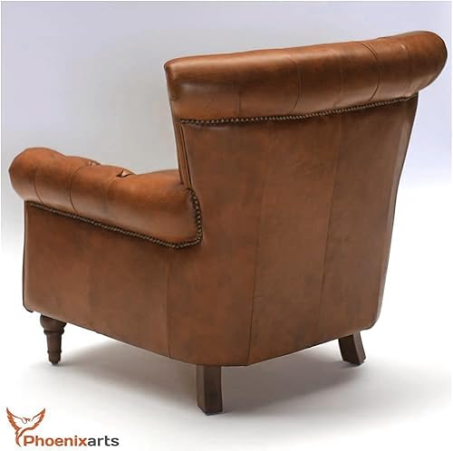 Vintage Echtleder Chesterfield Ledersessel Design Lounge Leder Club Sessel Sofa 549 - 3