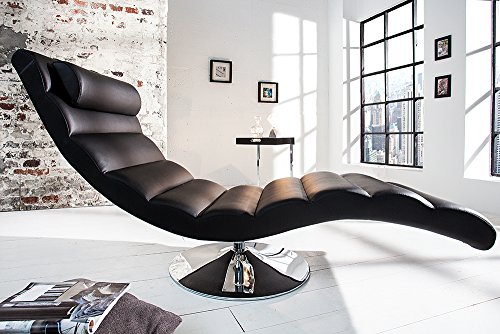 Moderne Design Liege RELAXO Relaxliege schwarz - 3