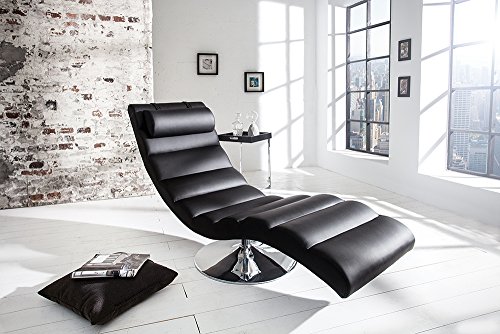 Moderne Design Liege RELAXO Relaxliege schwarz - 8