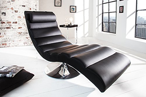 Moderne Design Liege RELAXO Relaxliege schwarz - 2