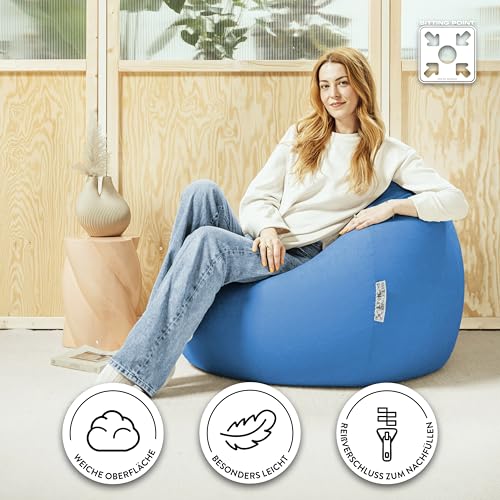 Sitzsack Easy XXL ca. 300 Liter blau - 5
