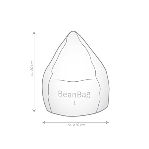 Sitzsack Easy L ca. 120 Liter lila (bis ca. 7 Jahre) – in vielen Farben wählbar - 3