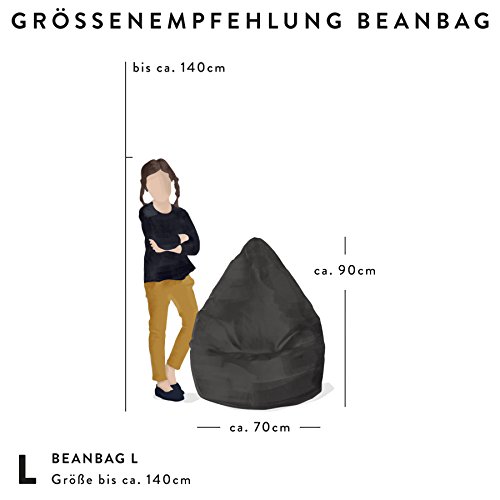Sitzsack Easy L ca. 120 Liter lila (bis ca. 7 Jahre) – in vielen Farben wählbar - 5
