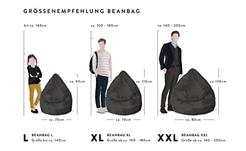 Sitzsack Easy L ca. 120 Liter lila (bis ca. 7 Jahre) – in vielen Farben wählbar - 6