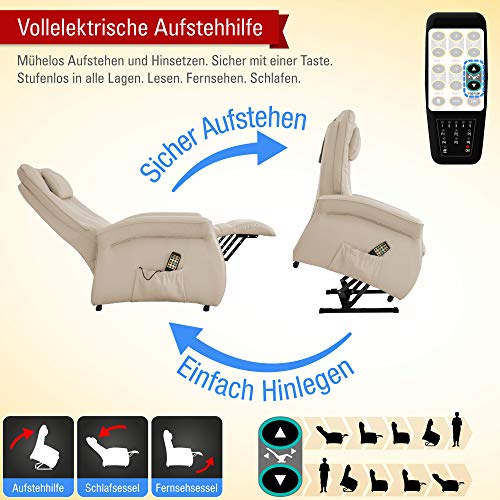 THRONER EXKLUSIV Massagesessel (Schlafsessel) mit elektrischer Aufstehhilfe und 5-Punktmassage – Made in Germany - 2