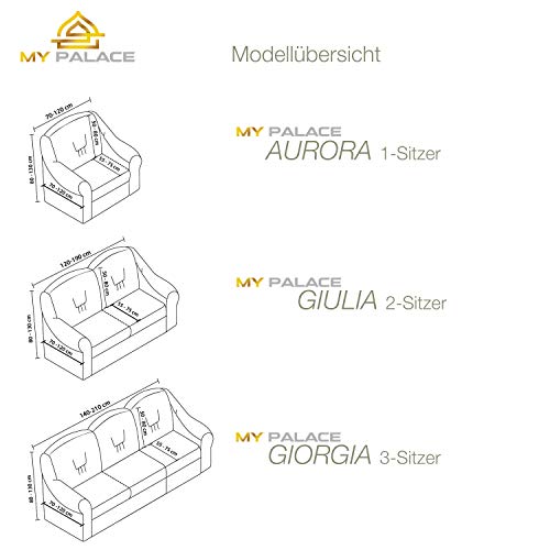 Stretch 2 Sitzer Bezug, 2 Sitzer Husse aus Baumwolle & Polyester. Sehr elastische Sofaueberwurf in ockerbraun / hellbraun / elfenbein / camel / bone - 8