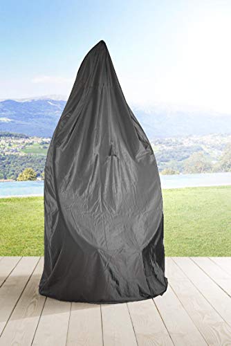 DESTINY Cocoon Hängesessel Polyrattan Sessel ** Inklusive Schutzhaube TAUPE ** Hängekorb - 4