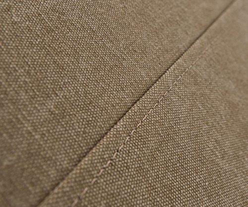 Wohnlandschaft Sharona Braun 337×234 cm mit Kissen Hussensofa - 5