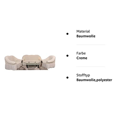 Stretch 2 Sitzer Bezug, 2 Sitzer Husse aus Baumwolle & Polyester – sehr elastischer Sofa-Überwurf - 7