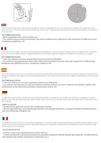 Elastische Sessel-Husse Moraig Größe 1 Sitzer (Von 70 bis 110 cm), Farbe Rot (Mehrere Farben verfügbar) - 3