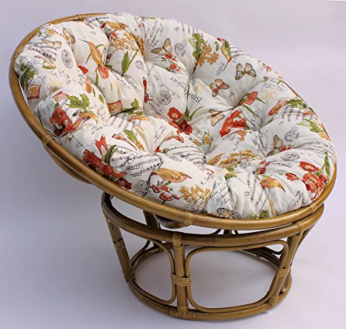Rattan Papasan Sessel bunt – D 110 cm - 5