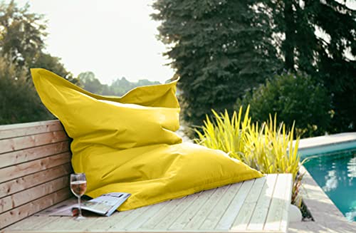 Kinzler S-10137/06 XXL Riesensitzsack Sitzsack Outdoor Indoor, mit Innensack, gelb - 3