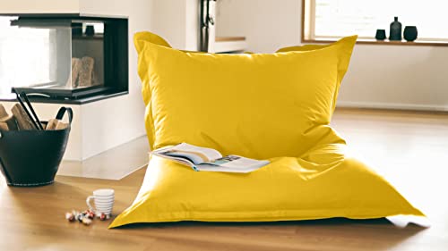 Kinzler S-10137/06 XXL Riesensitzsack Sitzsack Outdoor Indoor, mit Innensack, gelb - 4