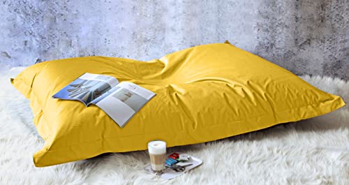 Kinzler S-10137/06 XXL Riesensitzsack Sitzsack Outdoor Indoor, mit Innensack, gelb - 5