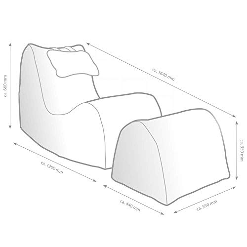 GAMEWAREZ RX Venom Entertainment Sitzsack Set – Made in Germany - 3