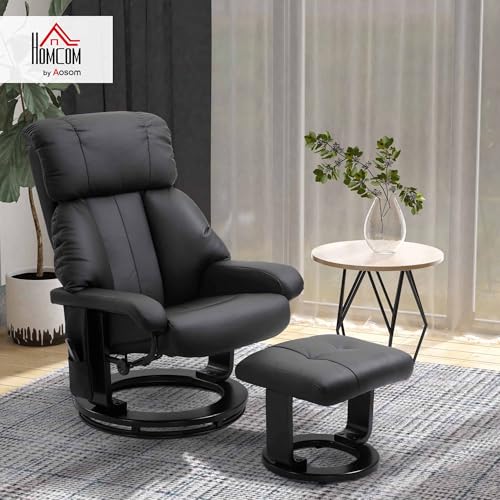 HOMCOM Massagesessel Fernsehsessel Massage mit Wärmefunktion mit Hocker - 2