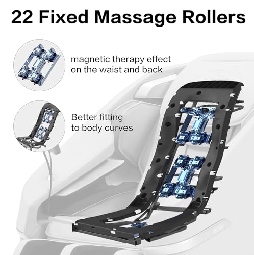 ROTAI Massagesessel -Ganzkörpermassage mit Heizung & Zero-G, 22 Automatikprogramme, Bluetooth-Musik, Ganzkörper-Knetmassage – Ideal als Geschenk - 3