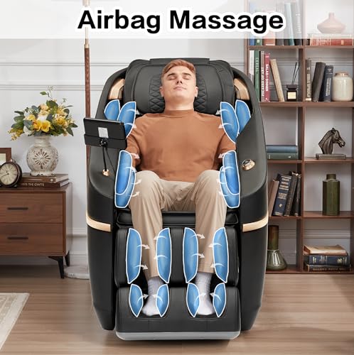 ROTAI Massagesessel -Ganzkörpermassage mit Heizung & Zero-G, 22 Automatikprogramme, Bluetooth-Musik, Ganzkörper-Knetmassage – Ideal als Geschenk - 6