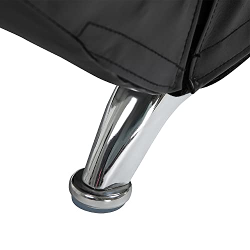 HOMCOM Relaxliege mit Massagefunktion Loungesessel Ergonomisch hohe Rückenlehn, mit Massagefunktion und Kissen mit Zero-G Design Lounge Sessel Kunstleder Metall Schaumstoff Schwarz 58 x 163 x 87 cm - 7