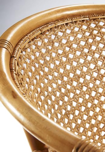 Kobolo Stuhl Rattanstuhl Sessel Rattansessel -Nimes- mit Wiener Geflecht - Natur - 4